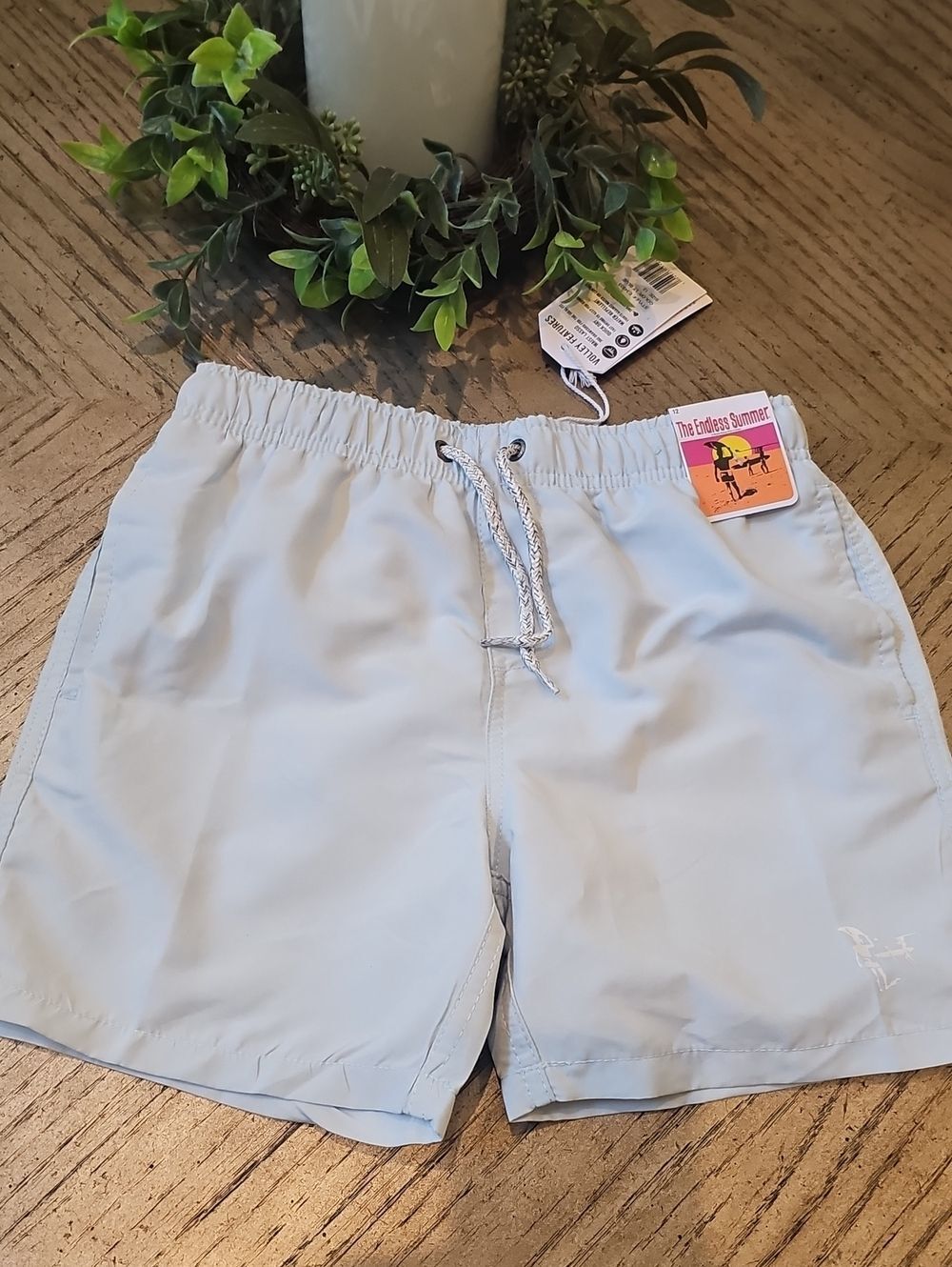 Light Blue Swim Trunks Size 12 NWt